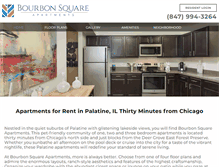 Tablet Screenshot of bourbonsquareapartments.com